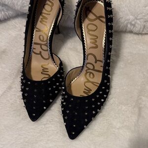 Sam Edelman Black Studded Heels